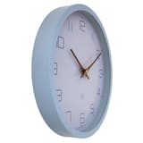 Horloge murale silencieuse papier et bioplastique, Ø 30 cm NXT Eco bleu NEXTIME - Horloge murale silencieuse papier et bioplastique NeXtime NXT Eco bleu, profil