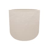Pot de fleurs rond, décor pierre VOLCANIA'UP Ø 40 cm beige EDA - Pot de fleurs rond EDA VOLCANIA'UP Ø 40 cm beige, vue d'ensemble