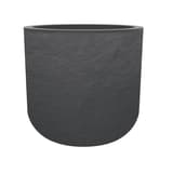 Pot de fleurs rond, décor pierre VOLCANIA'UP Ø 50 cm anthracite EDA - Pot de fleurs rond EDA VOLCANIA'UP Ø 50 cm anthracite, vue d'ensemble