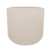 Pot de fleurs rond, décor pierre VOLCANIA'UP Ø 50 cm beige EDA - Pot de fleurs rond EDA VOLCANIA'UP Ø 50 cm beige, vue d'ensemble