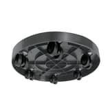 Roule-pot, décor pierre Support à roulettes Ø 40 cm EDA - Roule-pot EDA Support à roulettes Ø 40 cm, dessous et roulettes