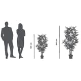 Plante artificielle, hauteur 1,20 m Bambou 1,20 m PAPERFLOW - Plante artificielle PAPERFLOW Bambou 1,20 m, repère de taille
