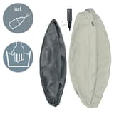Ballon d'assise, anti-roulis Ergo Active Ø 55 cm gris LEITZ - Ballon d'assise LEITZ Ergo Active Ø 55 cm gris, housse et pompe fournies