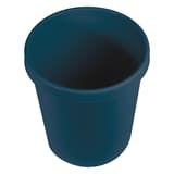 Corbeille à papier, plastique recyclé the green german 18 litres HELIT - Corbeille à papier helit the green german 18 litres bleue, vue plongeante sur l'ouverture