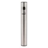 Cendrier mural en inox, 40,5 cm colonne argent SECURIT - Cendrier mural en inox Securit colonne argent, ouverture vue de face