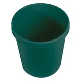 Corbeille à papier, plastique recyclé the green german 18 litres HELIT - Corbeille à papier helit the green german 18 litres verte, vue plongeante sur l'ouverture