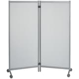 Cloison mobile transparente, 76 x 170 cm, lot de 2 cloisons mobiles CR01, lot de 2 transparent PAPERFLOW - Cloison mobile transparente PAPERFLOW cloisons mobiles CR01, lot de 2 transparent, vue d'ensemble, deux cloisons reliées