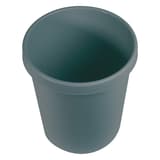 Corbeille à papier, plastique recyclé the green german 18 litres HELIT - Corbeille à papier helit the green german 18 litres gris clair, vue plongeante sur l'ouverture