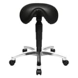 Tabouret selle Bonanza cuir noir TOPSTAR - Tabouret selle Topstar Bonanza cuir noir, vue de face