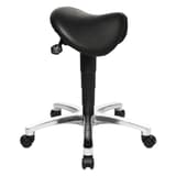 Tabouret selle Bonanza cuir noir TOPSTAR - Tabouret selle Topstar Bonanza cuir noir, vue de côté