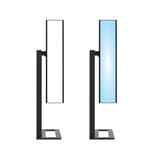 Lampe de luminothérapie LED, tête pivotante Dayvia SUNDESK 3 UNILUX - Lampe de luminothérapie LED UNILUX Dayvia SUNDESK 3, vues de profil en lumière blanche et en lumière cyan