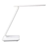 Lampe de bureau LED pliable, rechargeable HALO UNILUX - Lampe de bureau LED UNILUX HALO blanche dépliée
