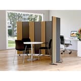 Cloison acoustique sur pieds, 165 cm de haut Oxford anthracite 80 cm KERKMANN - Cloison acoustique kerkmann Oxford anthracite, 80 cm, en situation, plusieurs cloisons