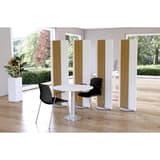 Cloison acoustique pivotante, 80 x 165 cm Oxford pivotant blanc KERKMANN - Cloison acoustique pivotante kerkmann Oxford pivotant blanc, en situation autour d'un coin de réunion