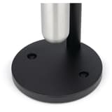 Cendrier sur colonne en inox Infinity sur base RUBBERMAID - Cendrier sur colonne en inox Rubbermaid Infinity sur base, pied et trous de fixation