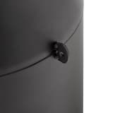 Cendrier sur pied en métal Infinity Traditional noir RUBBERMAID - Cendrier sur pied en métal Rubbermaid Infinity Traditional noir, patte de cadenas