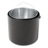 Cendrier sur pied en métal Infinity Traditional noir RUBBERMAID - Cendrier sur pied en métal Rubbermaid Infinity Traditional noir, réservoir intérieur