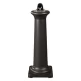 Cendrier sur colonne en résine GroundsKeeper Tuscan noir RUBBERMAID - Cendrier sur colonne en résine Rubbermaid GroundsKeeper Tuscan noir, vue de face