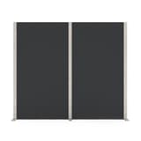 Cloison acoustique en frêne, 2 parois, 207 x 180 cm Wood Series double gris MAGNETOPLAN - Cloison acoustique magnetoplan Wood Series double gris, vue d'ensemble