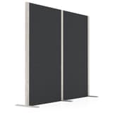 Cloison acoustique en frêne, 2 parois, 207 x 180 cm Wood Series double gris MAGNETOPLAN - Cloison acoustique magnetoplan Wood Series double gris, vue de face