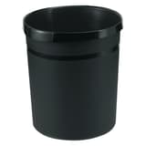 Corbeille à papier, plastique recyclé GRIP KARMA 18 litres HAN - Corbeille à papier HAN GRIP KARMA 18 litres noire, vue d'ensemble
