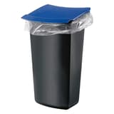 Insert à déchets, à accrocher insert MONDO avec couvercle HAN - Insert à déchets HAN pour corbeille MONDO, avec couvercle couvercle bleu, autre vue