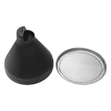 Cendrier sur pied avec sable, polypropylène DIABOLO noir APS - Cendrier sur pied avec sable APS DIABOLO noir, corps et cendrier à tamis démontés