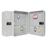 Armoire à clés murale à code, 24 à 60 clés Armoire à clés à combinaison WEDO - Armoire à clés à combinaison WEDO 36 clés, fermée et ouverte