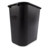 Corbeille à papier, rectangulaire Deskside RUBBERMAID - Corbeille à papier Rubbermaid Deskside noire 26,6 litres, vue d'ensemble