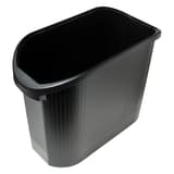 Corbeille à papier, ovale TopLine 26 litres EXACOMPTA - Corbeille à papier EXACOMPTA TopLine 26 litres noire, autre vue