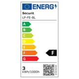 Lampe de table LED sans fil, abat-jour rond FELINE SECURIT - Étiquette énergie EPREL de la lampe de table Securit FELINE noire, classe F