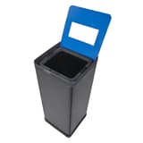 Poubelle de tri sélectif 50 litres PBCORB papier ALBA - Poubelle de tri sélectif ALBA PBCORB papier, couvercle ouvert