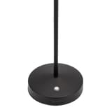 Lampe de table LED sans fil, tête conique ANGELINA SECURIT - Socle rond de la lampe de table Securit ANGELINA noire, avec son bouton