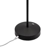 Lampe de table LED sans fil, tête conique ANGELINA SECURIT - Câble de charge magnétique branché sur le socle de la lampe Securit ANGELINA noire