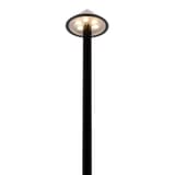 Lampe de table LED sans fil, tête conique ANGELINA SECURIT - Tête allumée de la lampe de table Securit ANGELINA noire