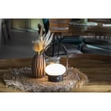 Lampe de table LED sans fil, avec appel du service BARCELONA SECURIT - Lampe Securit BARCELONA posée sur une table, à côté d'un vase