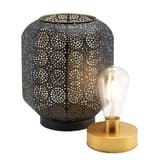 Lanterne LED sans fil, métal ajouré MARRAKECH SECURIT - Lanterne Securit MARRAKECH avec son module lumineux sorti, à côté