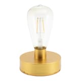 Lanterne LED sans fil, métal ajouré MARRAKECH SECURIT - Module lumineux de la lanterne Securit MARRAKECH, socle doré et ampoule