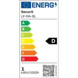 Lanterne LED sans fil, métal ajouré MARRAKECH SECURIT - Étiquette énergie de la lanterne Securit MARRAKECH, classe D
