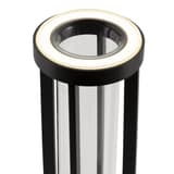 Lampe-vase LED sans fil, tube en verre FLORENCE SECURIT - Anneau lumineux allumé au sommet de la lampe-vase Securit FLORENCE