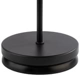Lampe de table LED sans fil, verre fumé ANTON APS - Pied de la lampe APS ANTON posé sur son socle de charge