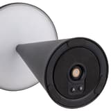 Lampe de table LED sans fil, forme conique CONE APS - Dessous de la lampe APS CONE, avec ses boutons A et B