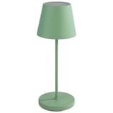 Lampe de table LED sans fil, abat-jour en métal MERLE APS - Lampe de table LED rechargeable APS MERLE menthe, vue de face