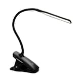 Lampe à pince LED sans fil, bras flexible LEDCLIP ALBA - Lampe à pince LED rechargeable ALBA LEDCLIP noire, pince ouverte