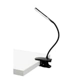 Lampe à pince LED sans fil, bras flexible LEDCLIP ALBA - Lampe ALBA LEDCLIP pincée sur le bord d'un plateau