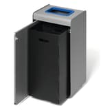 Borne de tri sélectif 55 litres DURASORT papier DURABLE - Borne de tri sélectif DURABLE DURASORT papier, porte ouverte sur le bac intérieur
