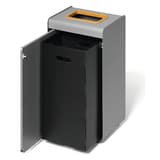 Borne de tri sélectif 55 litres DURASORT plastique DURABLE - Borne de tri sélectif DURABLE DURASORT plastique, porte ouverte sur le bac intérieur