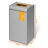 Borne de tri sélectif 55 litres DURASORT plastique DURABLE - Borne de tri sélectif DURABLE DURASORT plastique, dimensions