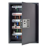 Armoire à clés sécurisée à code, 20 à 300 clés Armoire à clés sécurisée High Security PAVO - Armoire à clés sécurisée pavo High Security 50 clés, porte ouverte