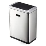 Poubelle automatique à capteur 2 × 20 litres NO TOUCH DUO DURABLE - Poubelle automatique DURABLE NO TOUCH DUO, vue arrière avec la poignée encastrée